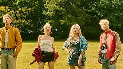 KARD lean on each other in double denim as 'NOWHERE' nears