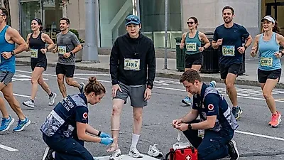 BTS 슈가, 월드투어 중 12km 완주…샌프란시스코 업힐 넘었다