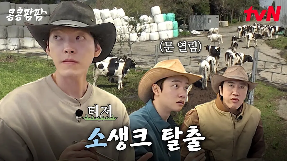 Lee Kwang-soo, Kim Woo-bin, and Do Kyung-soo in tvN Teaser